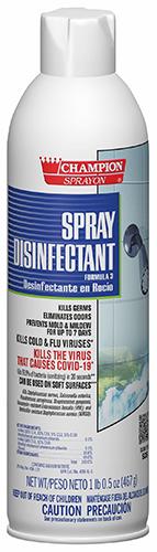 Champion Sprayon® Disinfectant 16.5 OZ Spray 12 Count/Case