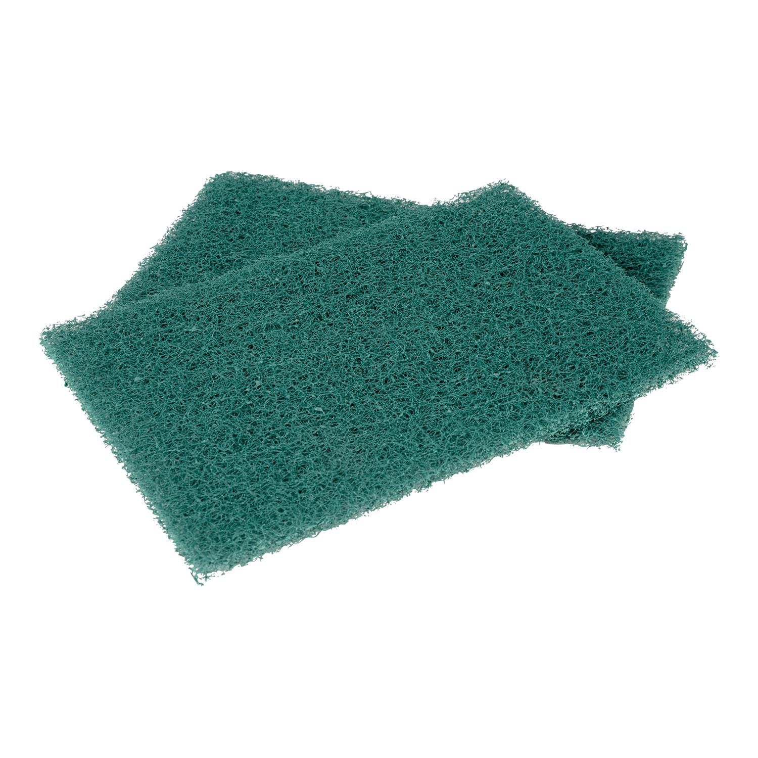 Scotch-Brite™ 86 Scouring Pad 9X7 IN Heavy Duty Fiber Green Rectangle Heavy Duty Dishwasher Safe 12 Count/Box 3 Box/Case