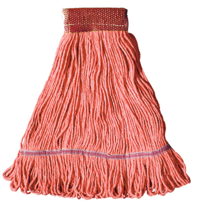 MaxiClean® Mop Head Medium (MED) 15.5X6X1 IN Orange Cotton Synthetic Blend 4PLY Loop End 5 IN Headband 1/Each