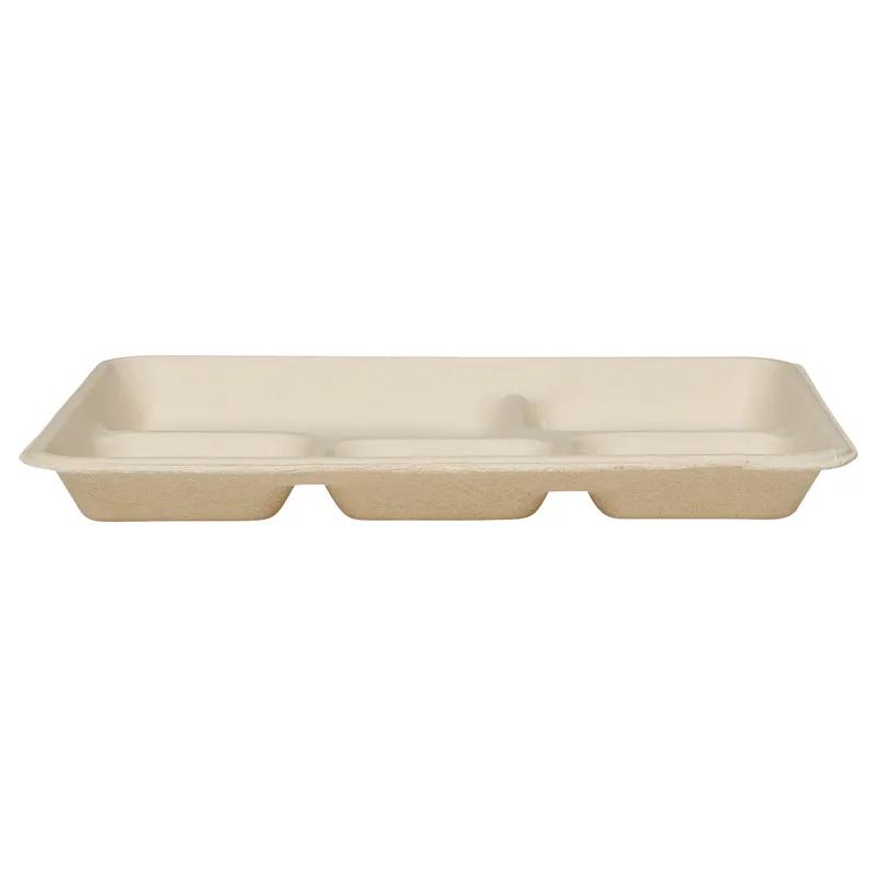 Victoria Bay Cafeteria & School Lunch Tray 10X8X1 IN 5 Compartment Pulp Fiber Natural 240/Case