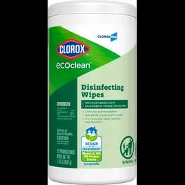 Clorox® EcoClean™ Disinfectant Wipe 75 Count/Pack 6 Packs/Case