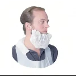Impact® Beard Cover White Spunbond Polypropylene 100 Count/Bag