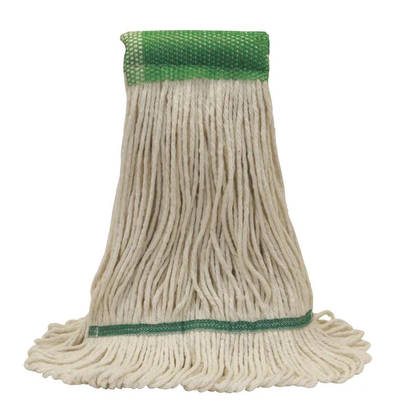 O-Cedar® Mop Head Small (SM) White Cotton Synthetic Blend 4PLY Loop End 5IN Headband Tailband 1/Each