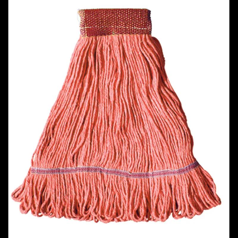 MaxiClean® Mop Head Small (SM) 13.5X6X1 IN Orange Cotton Synthetic Blend 4PLY Loop End 5 IN Headband 1/Each
