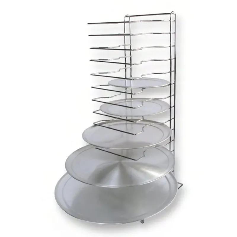 Pizza Rack 12X12X27 IN Stainless Steel 15-Tier Hand Wash 1/Each