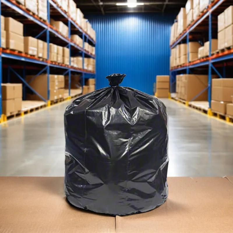 Can Liner 38X58 IN Black 1.2MIL Flat Pack 20 Count/Pack 5 Packs/Case