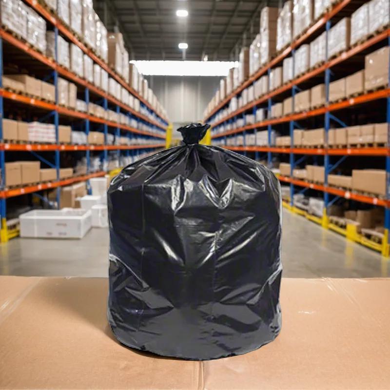 Can Liner 38X58 IN Black 1.2MIL Flat Pack 20 Count/Pack 5 Packs/Case