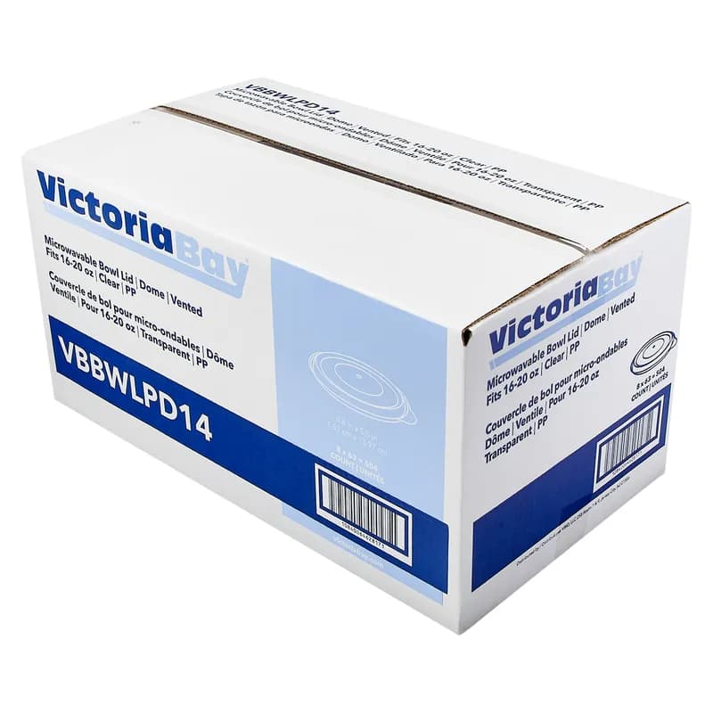 Victoria Bay Lid Dome 5.75 IN PP Clear For Bowl Microwave Safe Vented 63 Count/Pack 8 Packs/Case 504 Count/Case