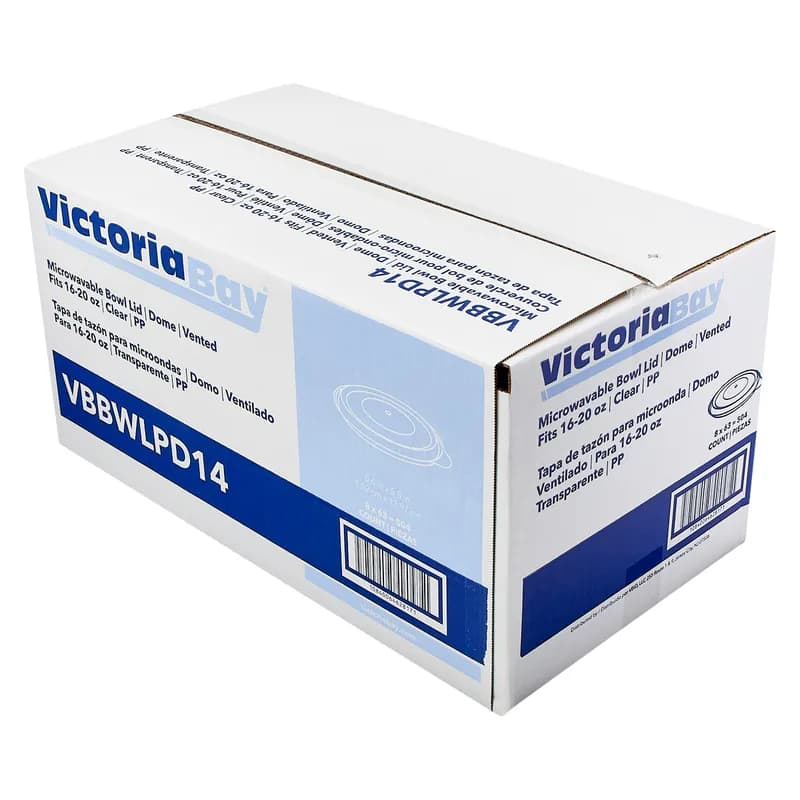 Victoria Bay Lid Dome 5.75 IN PP Clear For Bowl Microwave Safe Vented 63 Count/Pack 8 Packs/Case 504 Count/Case