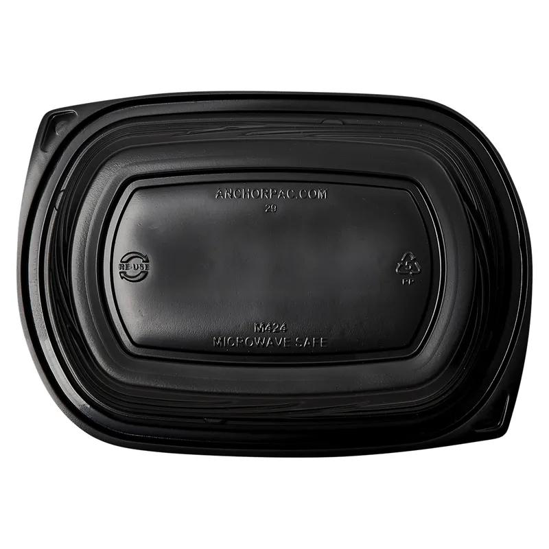 Victoria Bay Food Container 24 OZ MFPP Black Oblong Microwave Safe 63 Count/Pack 4 Packs/Case 252 Count/Case
