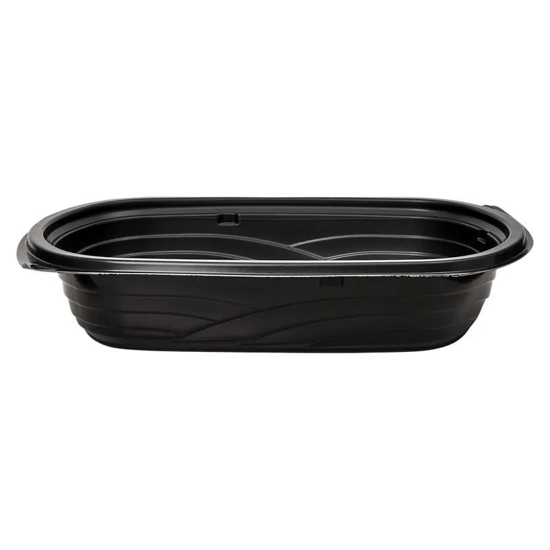 Victoria Bay Food Container 24 OZ MFPP Black Oblong Microwave Safe 63 Count/Pack 4 Packs/Case 252 Count/Case