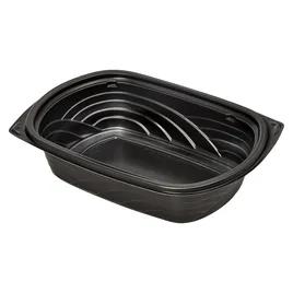 Victoria Bay Food Container 32 OZ MFPP Black Oblong Microwave Safe 63 Count/Pack 4 Packs/Case 252 Count/Case