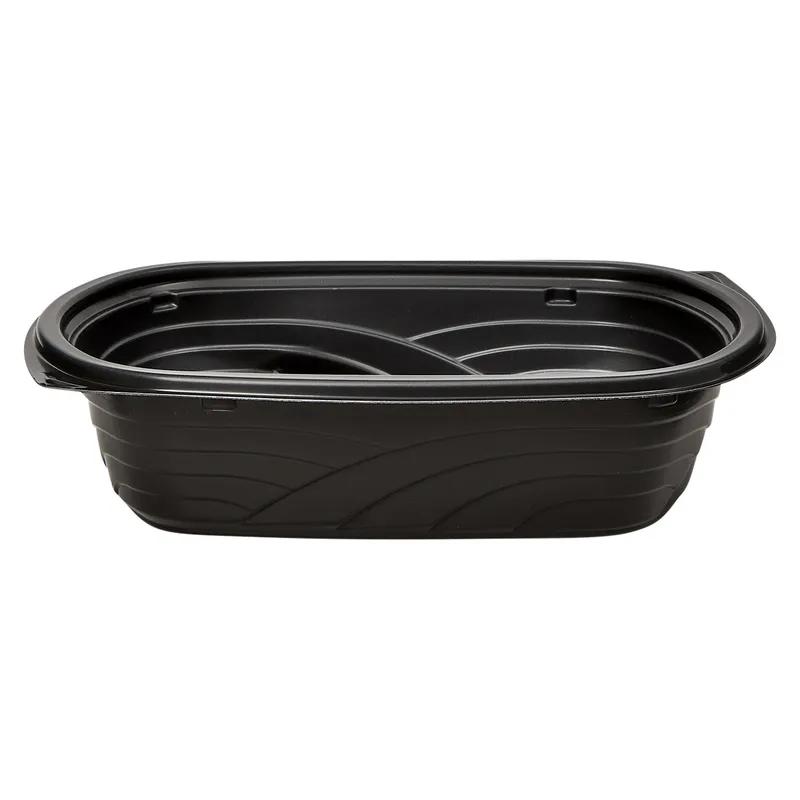 Victoria Bay Food Container 32 OZ MFPP Black Oblong Microwave Safe 63 Count/Pack 4 Packs/Case 252 Count/Case