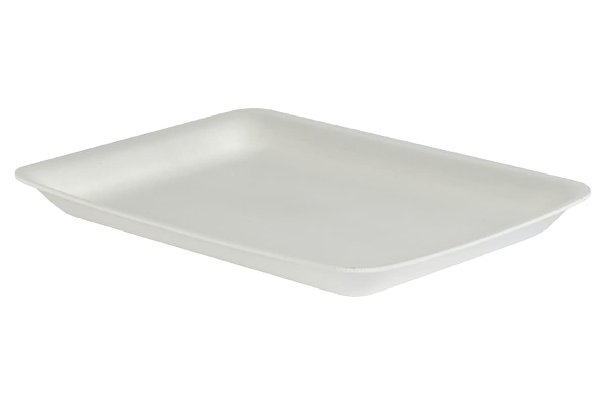 Tray 12.31X9X1.1875 IN Foam White 400/Case