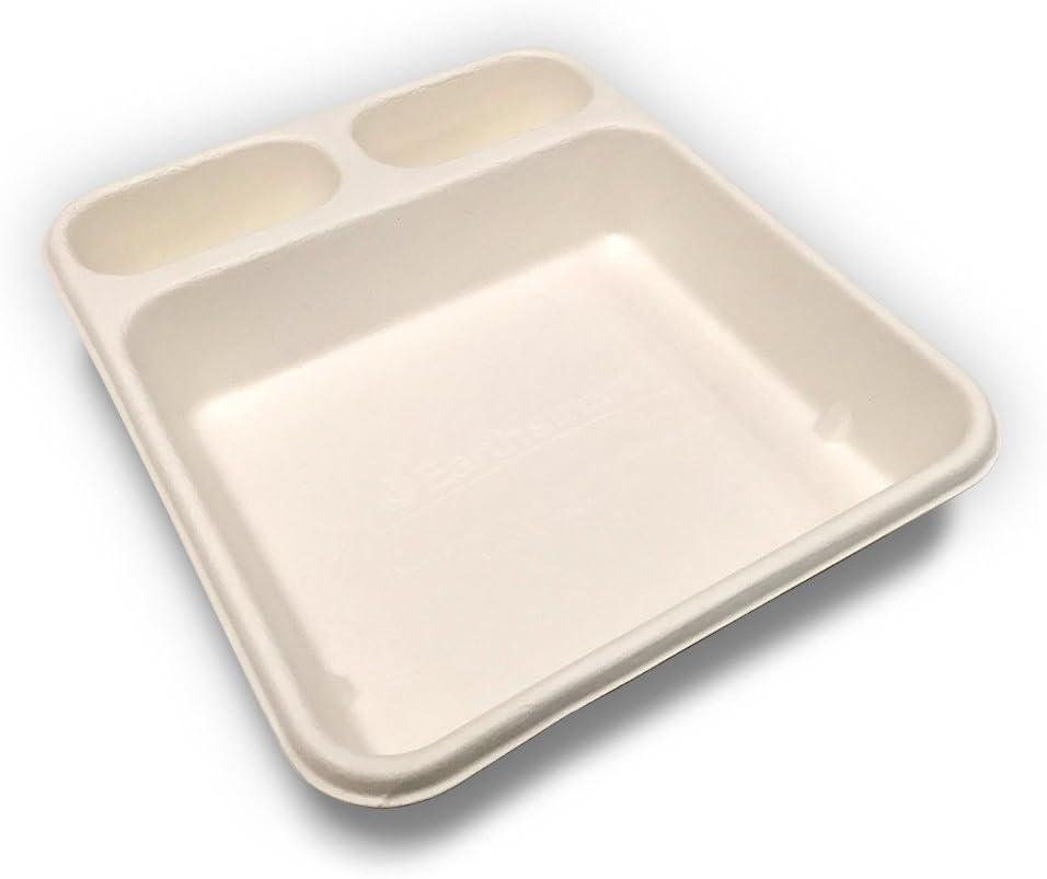 Nacho Take-Out Tray 9X7.5X1.5 IN 3 Compartment 400/Case