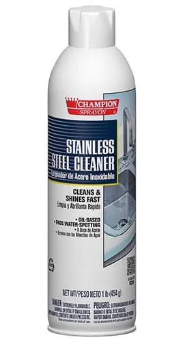 Champion Sprayon® Stainless Steel Cleaner 16 OZ Aerosol Oil-Based 1/Each