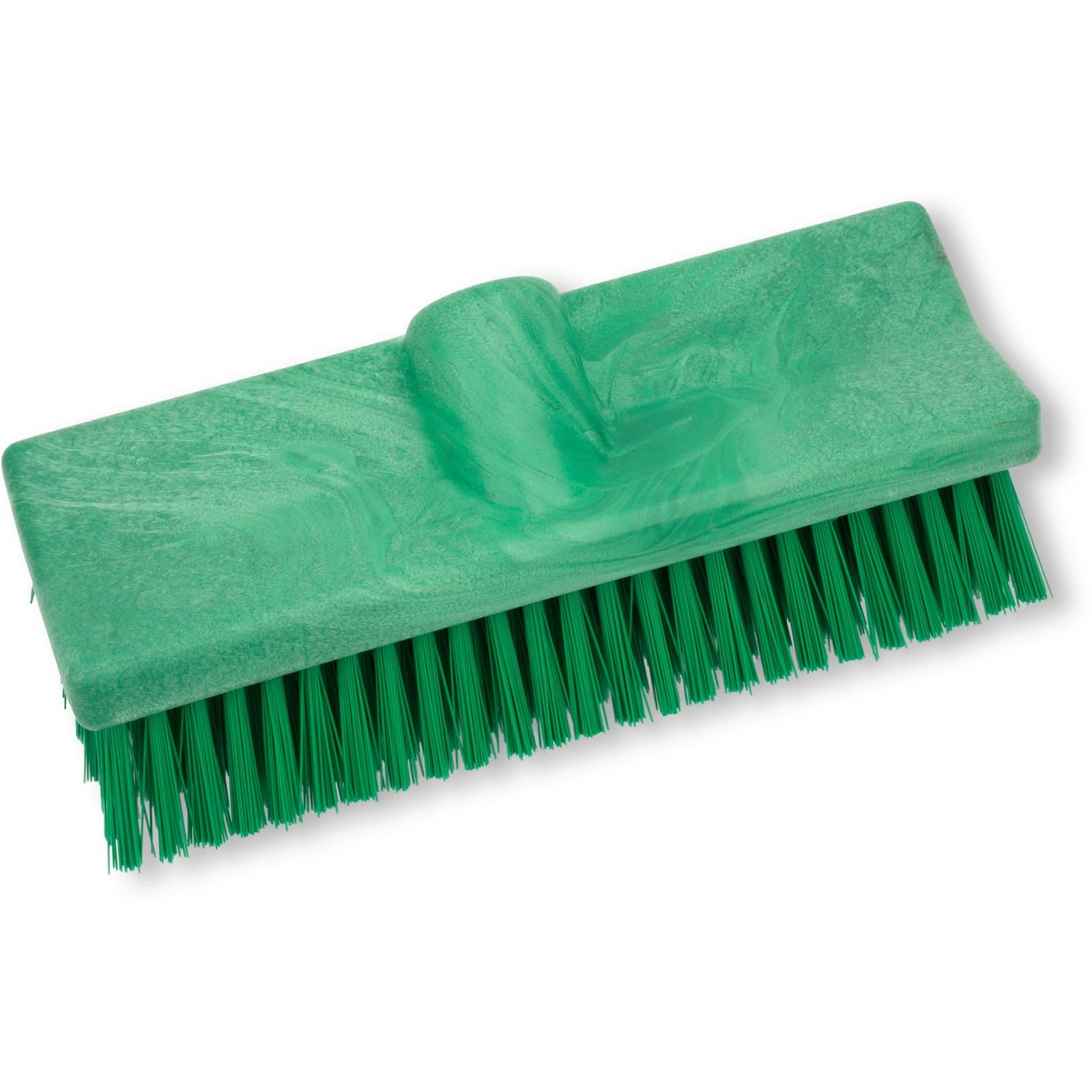 Carlisle Foodservice Products® Scrub Brush 10X5X4 IN Green Color Coded Bi-Level 2/Case