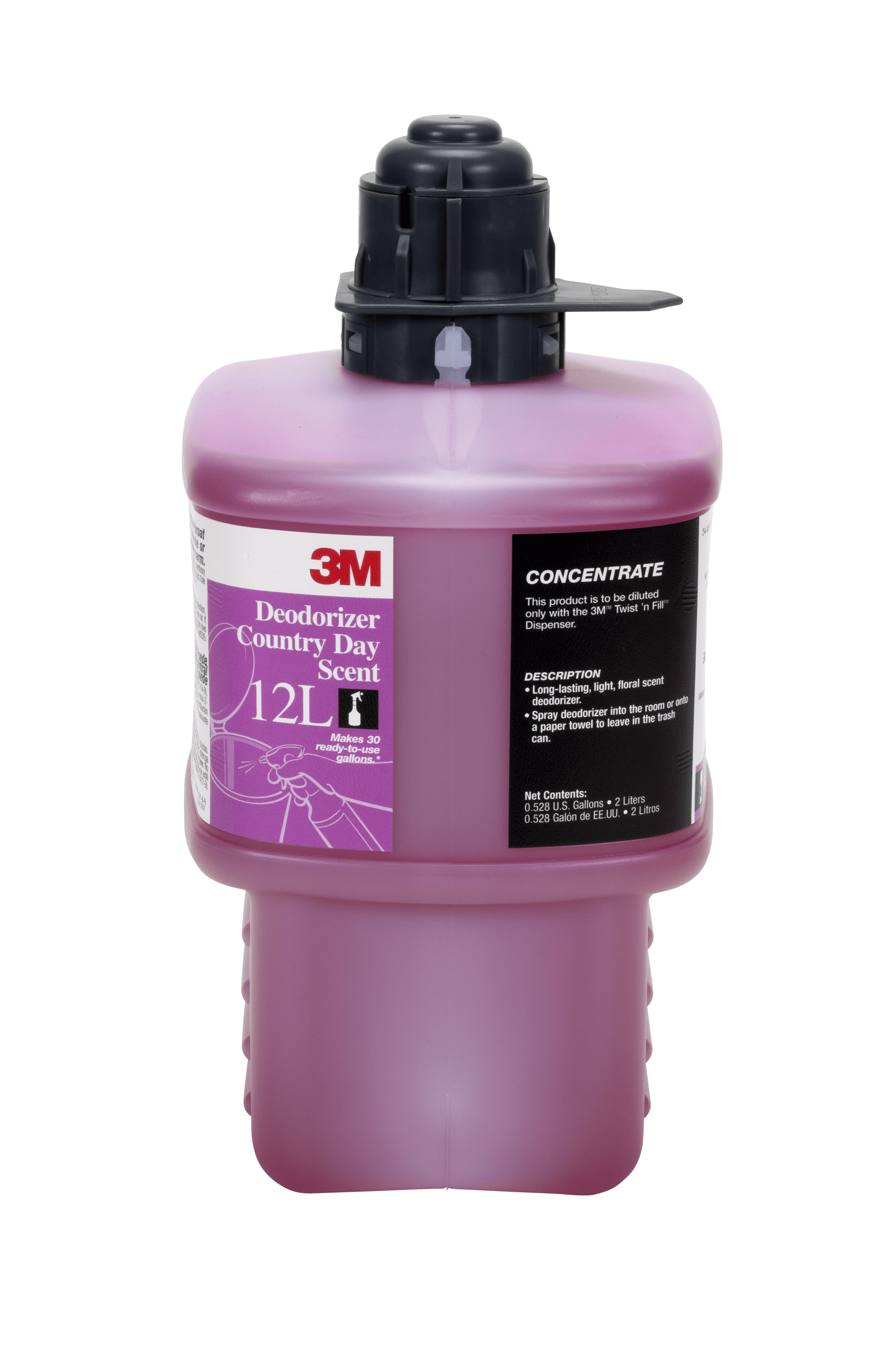 3M™ Twist 'n Fill™ 12L Deodorizer Country Day Dark Red Concentrate 2 L Makes 36 Ready to Use Gallons 1/Each