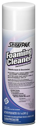 SprayPAK® Disinfectant Cleaner 17 OZ Foam Foaming 12/Case