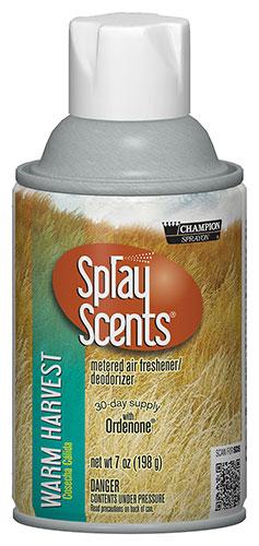 Champion Sprayon® SprayScents® Air Freshener Warm Harvest Aerosol 7 OZ Metered 12/Case
