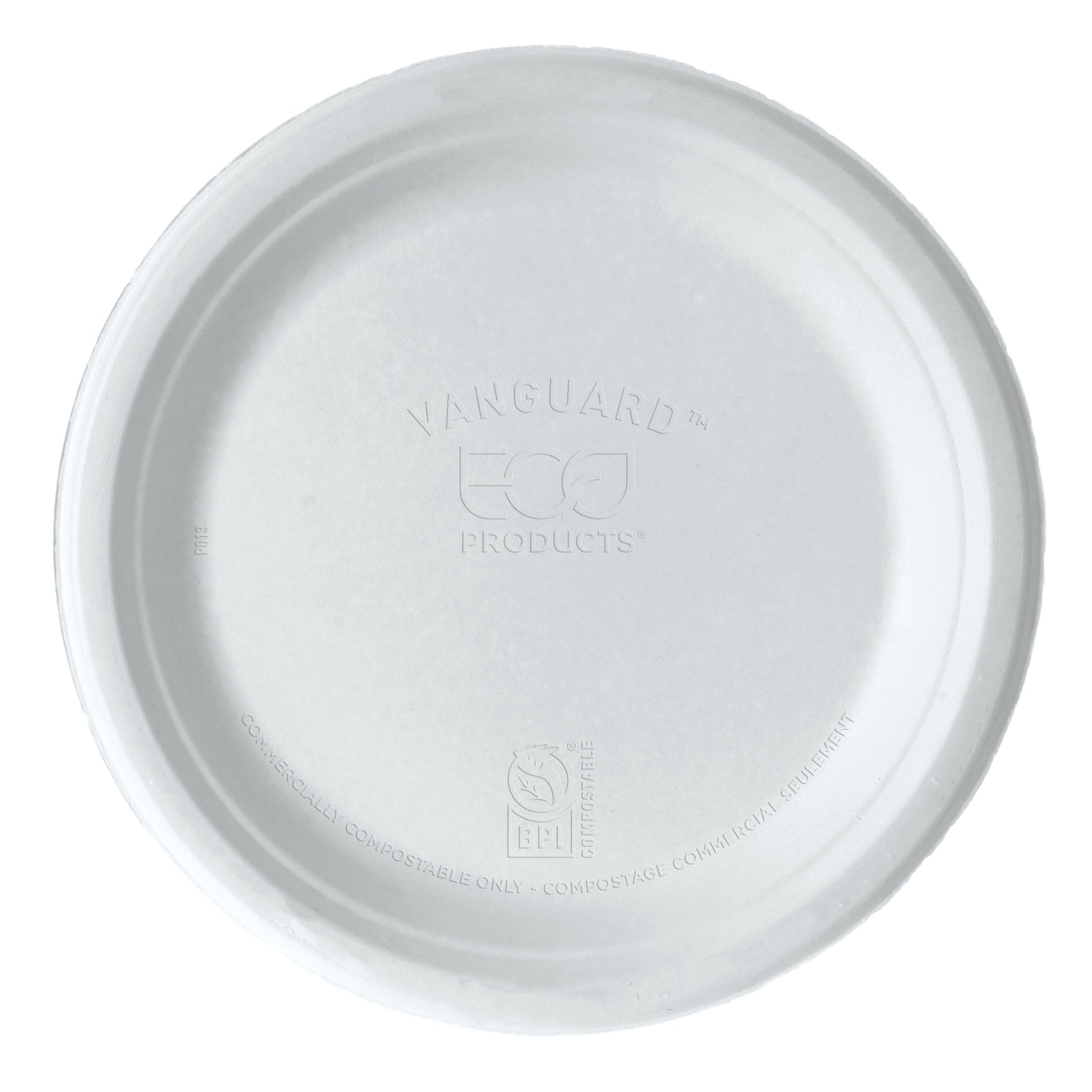 Vanguard® Plate 9 IN Sugarcane White 500/Case