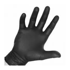 Night Angel® Examination Gloves Medium (MED) Black Nitrile Powder-Free 100 Count/Box 10 Box/Case 1000 Count/Case