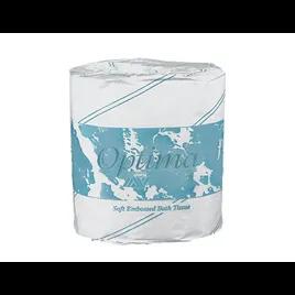 Optima Toilet Paper & Tissue Roll 4X3.4 IN 1PLY Embossed Standard 1000 Count/Roll 96 Rolls/Case