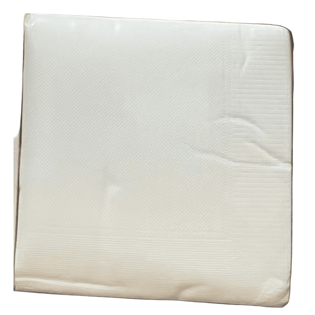 Victoria Bay Beverage Napkins 10X10 IN White 2PLY 250 Count/Pack 12 Packs/Case 3000 Count/Case