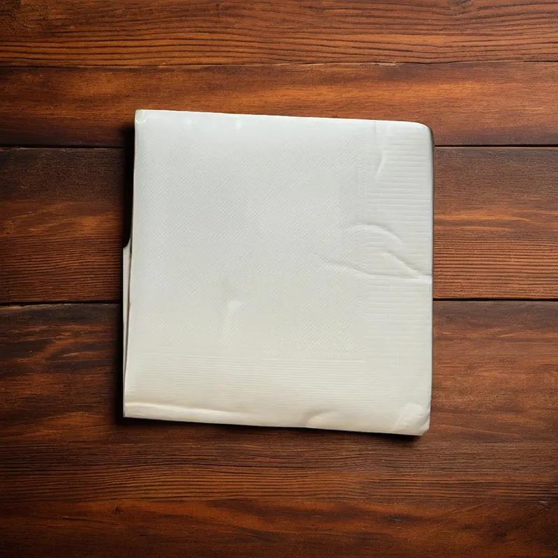 Victoria Bay Beverage Napkins 10X10 IN White 2PLY 250 Count/Pack 12 Packs/Case 3000 Count/Case