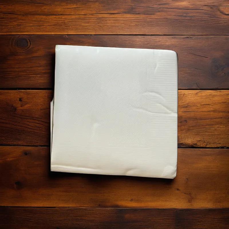 Victoria Bay Beverage Napkins 10X10 IN White 2PLY 250 Count/Pack 12 Packs/Case 3000 Count/Case