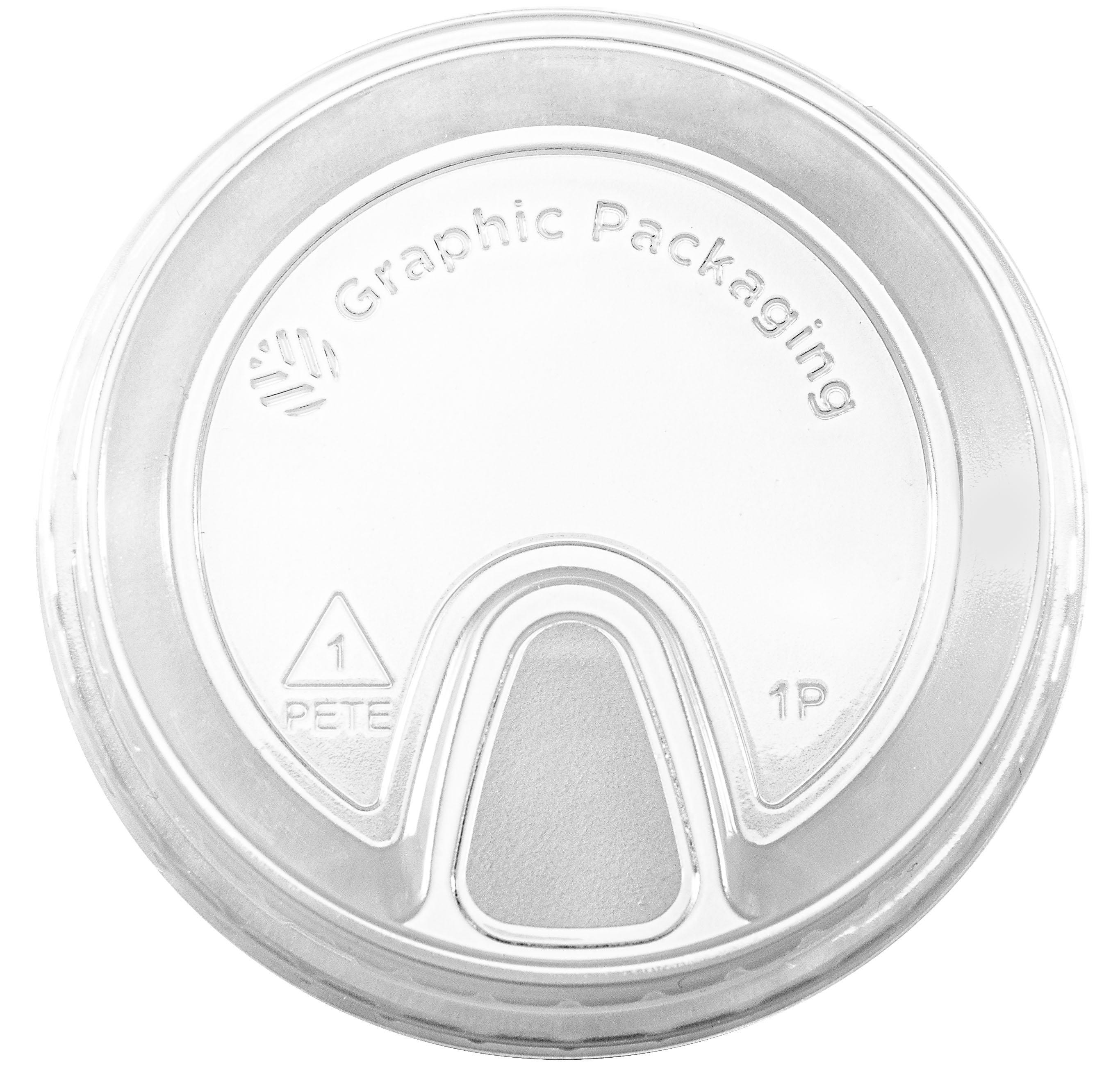 Lid PET Clear For 12-22 OZ Cup Sip Through 1000/Case
