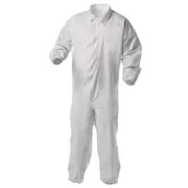 KleenGuard™ Liquid & Particle Protection Coveralls Medium (MED) White 25/Case