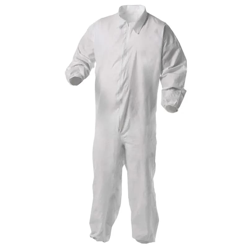 KleenGuard™ Liquid & Particle Protection Coveralls Medium (MED) White 25/Case
