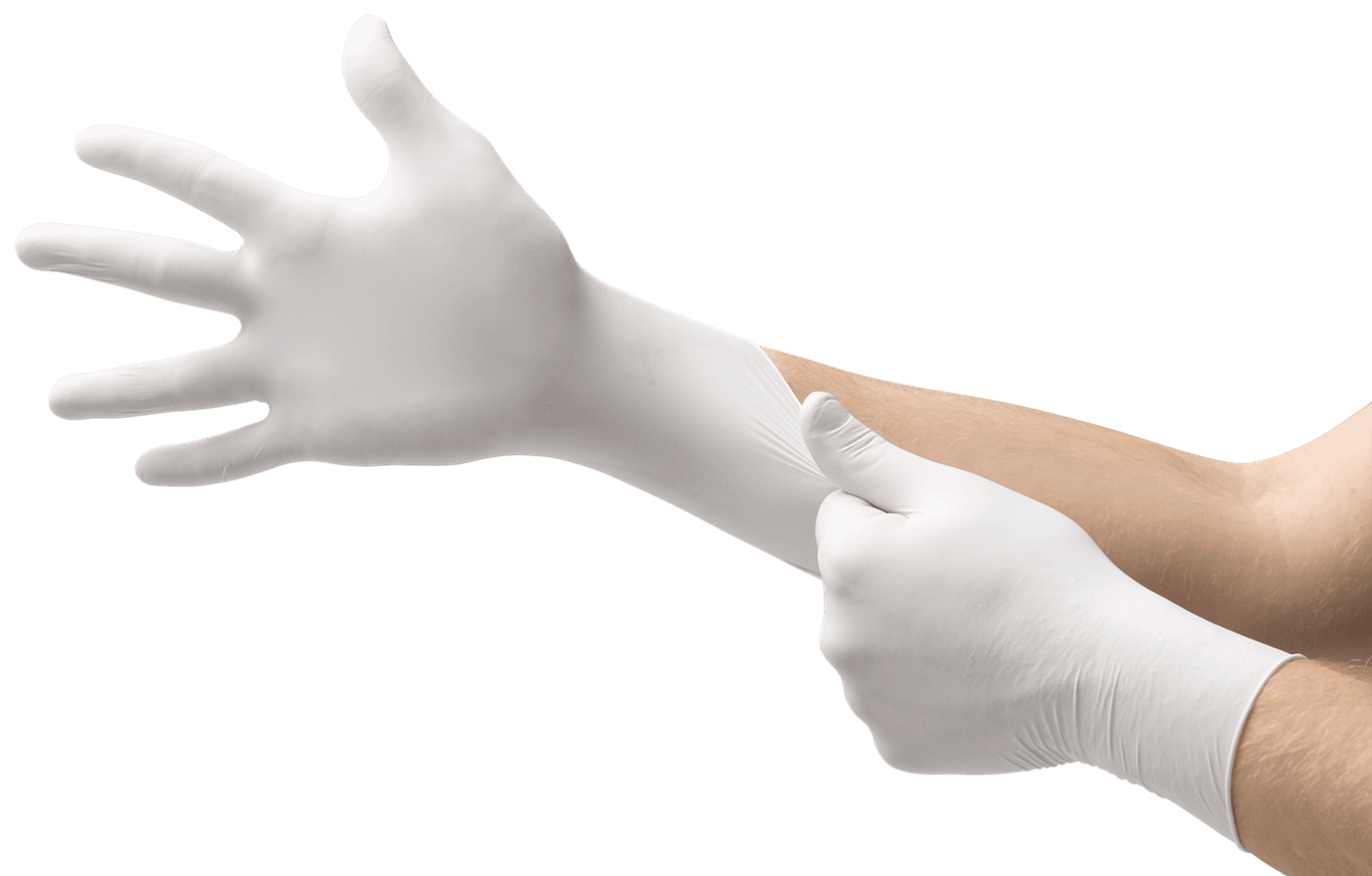 VersaTouch® Gloves Large (LG) White Nitrile Powder-Free 1000/Case