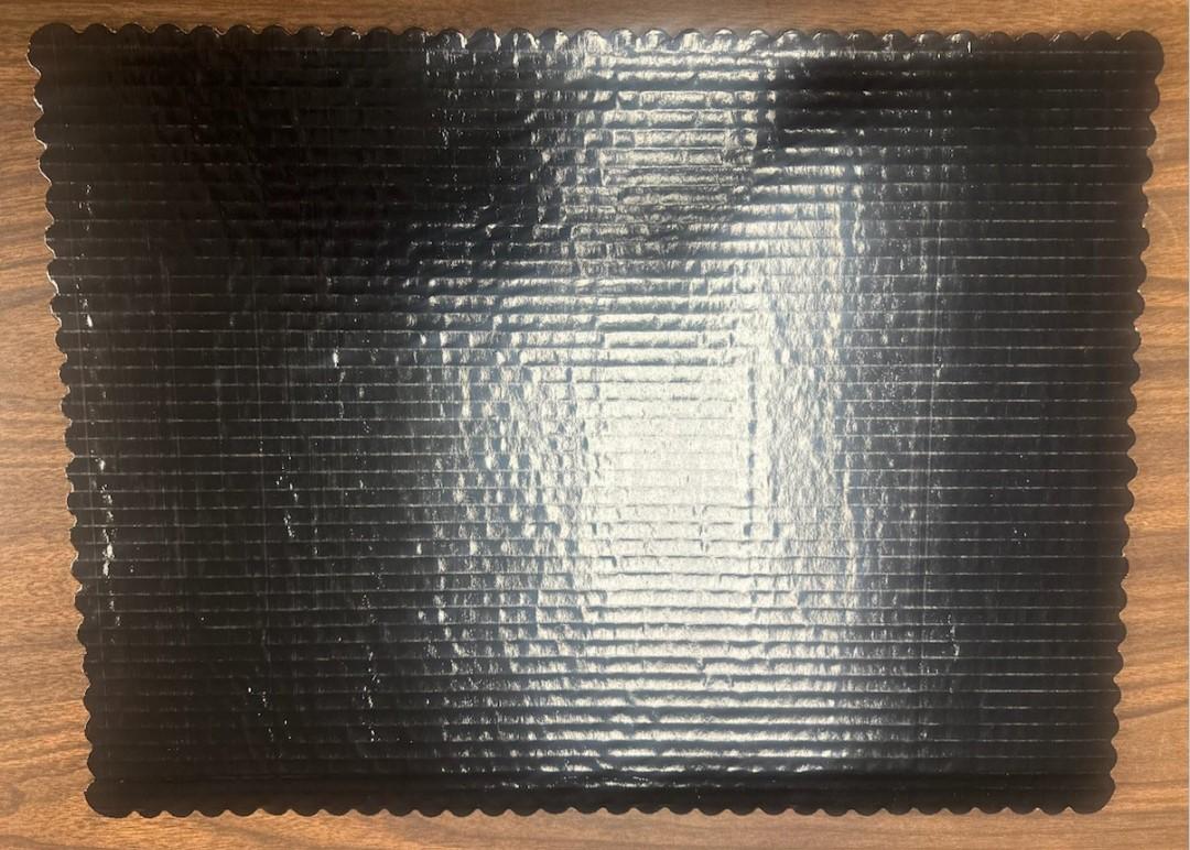 Cake Board Full 26X18 IN PET Black Double Wall 25/Case