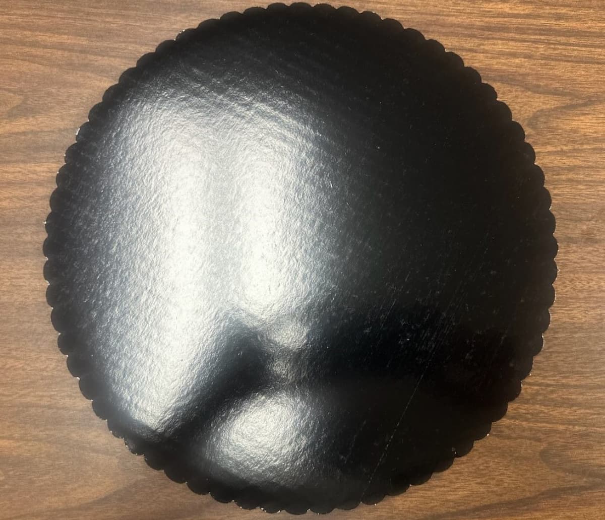 Cake Board 12 IN PET Black Circle Single Wall 250/Case