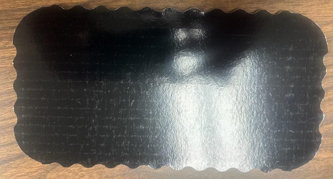 Cake Board 5.38X10.38 IN Black Single Wall 200/Case