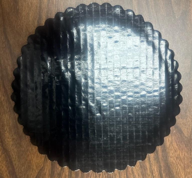 Cake Circle 8 IN PET Black Single Wall 200/Case