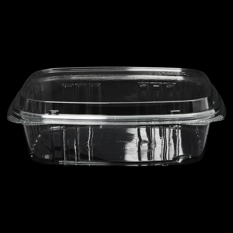 Victoria Bay Deli Container Hinged With Dome Lid 24 OZ PET Clear Square Medium 200/Case