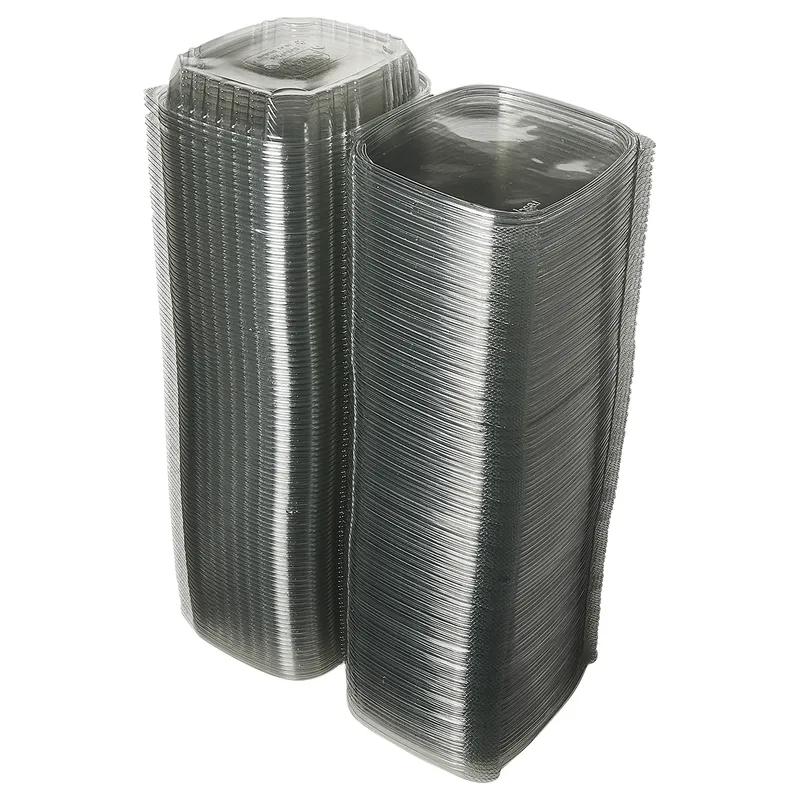 Victoria Bay Deli Container Hinged 16 OZ PET Clear Square Shallow 200/Case