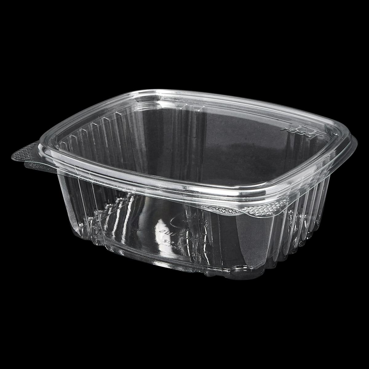 Victoria Bay Deli Container Hinged 12 OZ PET Clear Square 200/Case