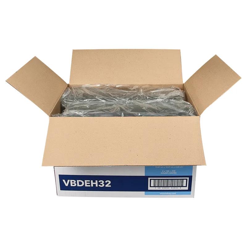 Victoria Bay Deli Container Hinged 32 OZ PET Clear Square 200/Case