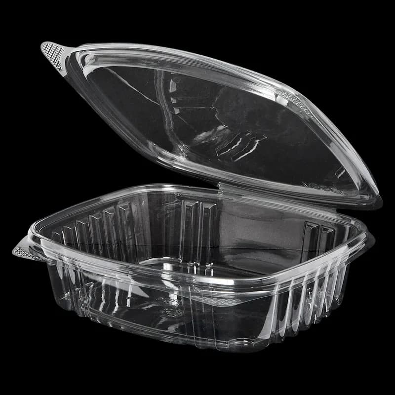 Victoria Bay Deli Container Hinged 8 OZ PET Clear Rectangle 200/Case