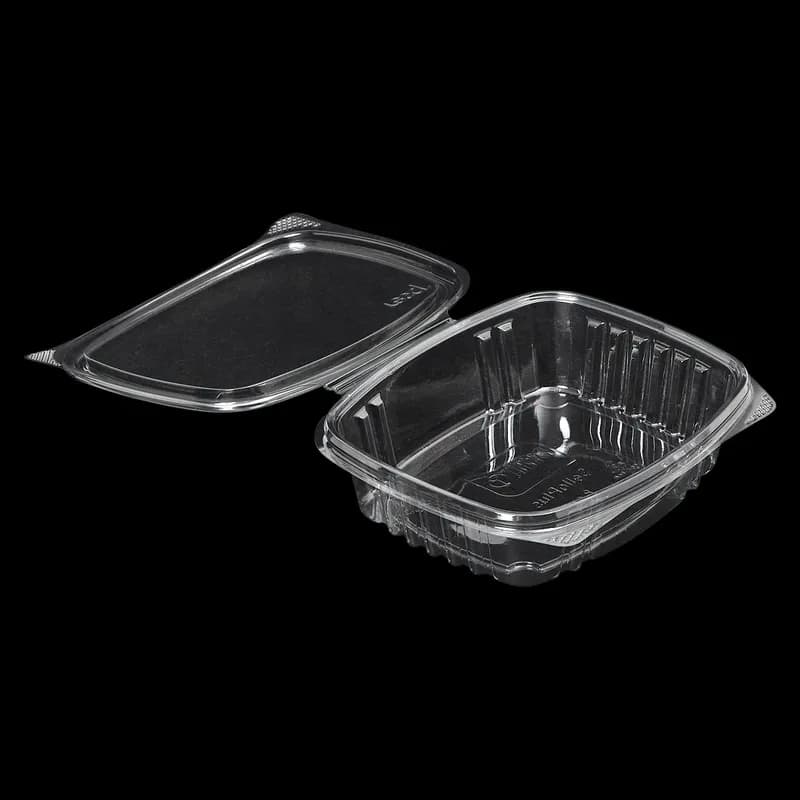 Victoria Bay Deli Container Hinged 8 OZ PET Clear Rectangle 200/Case