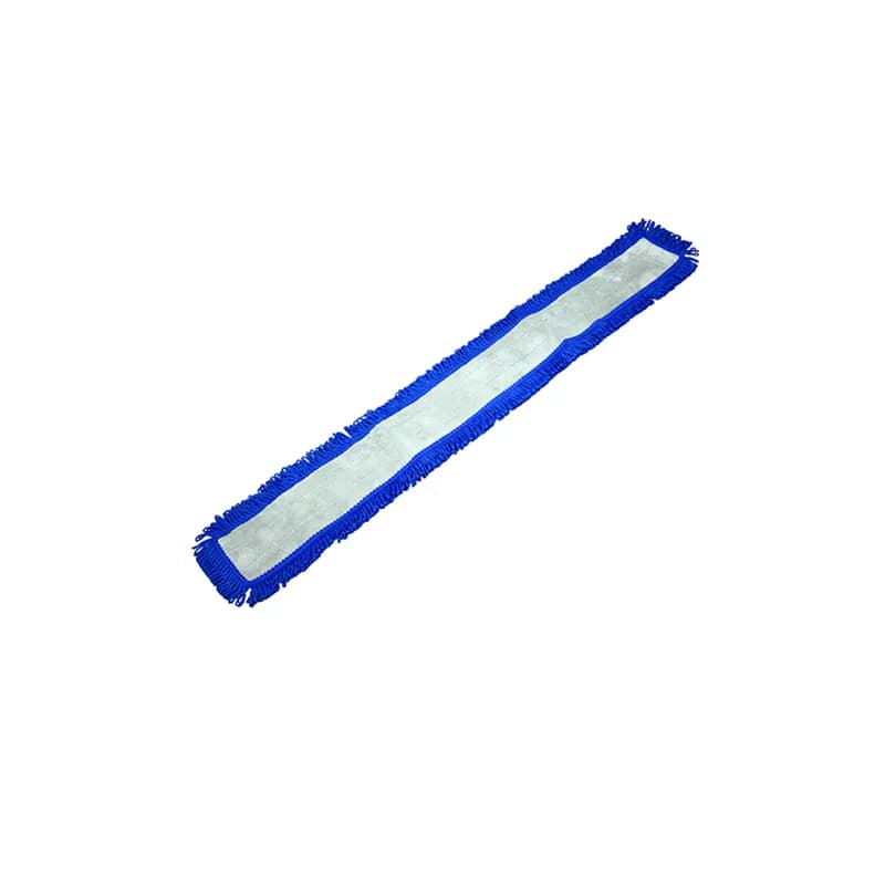 Impact® Dust Mop Head 60 IN Gray Blue Microfiber Canvas Fringed Cut End Looped 12/Case