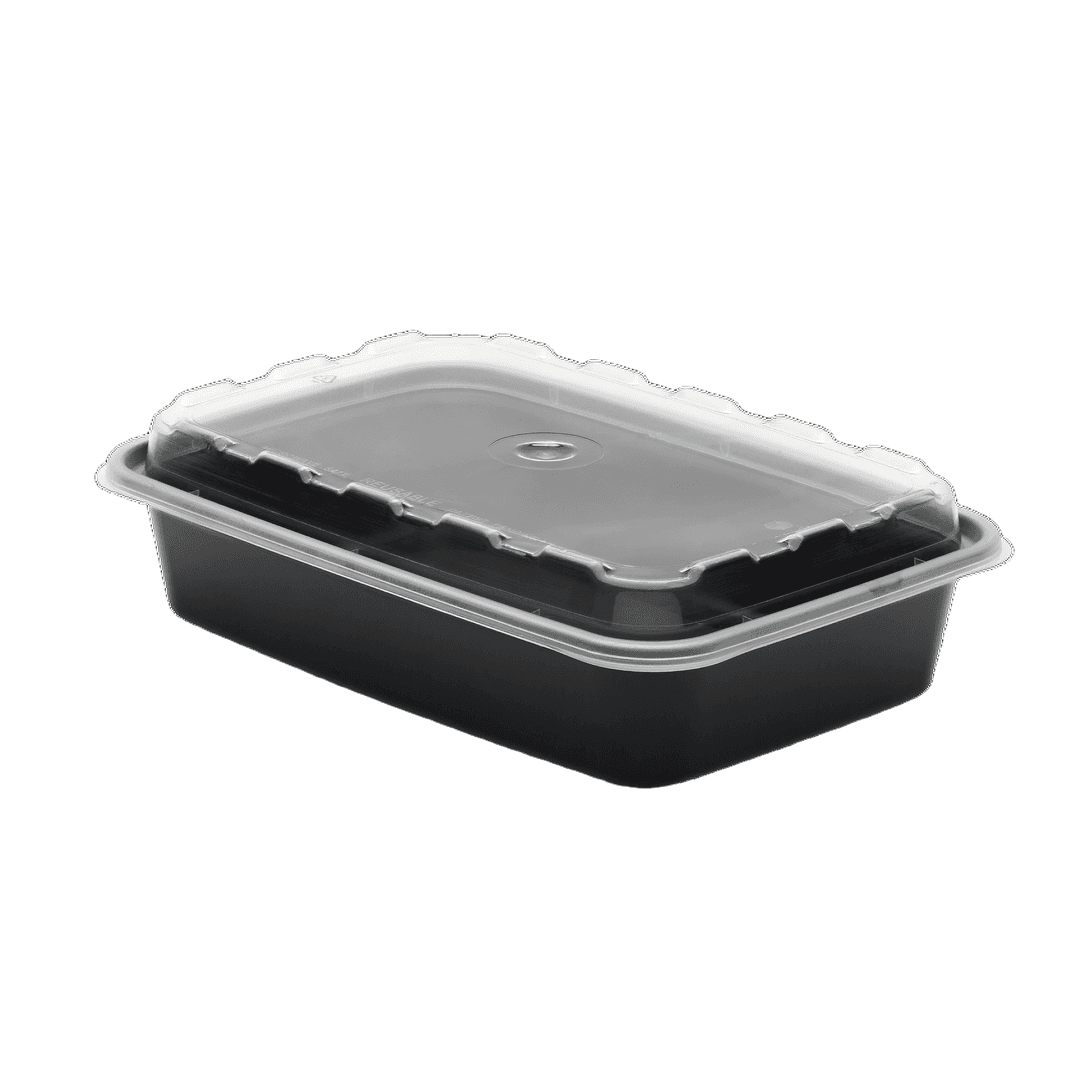 Take-Out Container Base 16 OZ PP Black 9600/Pallet