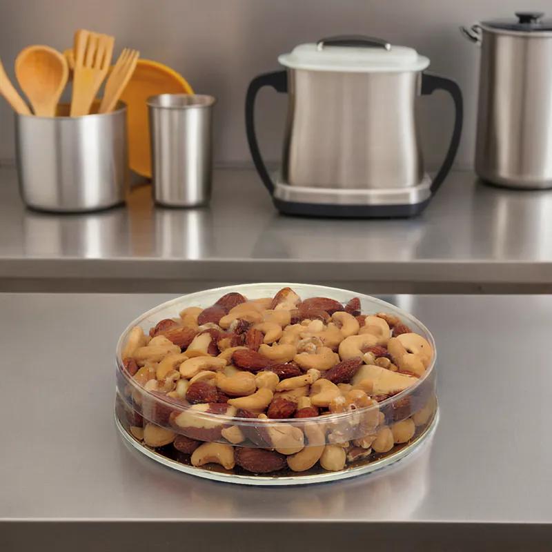 Dessert Container Base With Plastic Lid 6X1 IN Metal 192/Case