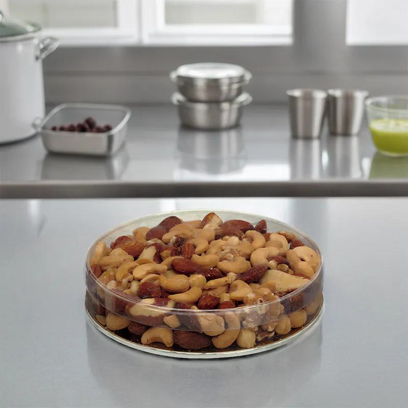 Dessert Container Base With Plastic Lid 6X1 IN Metal 192/Case