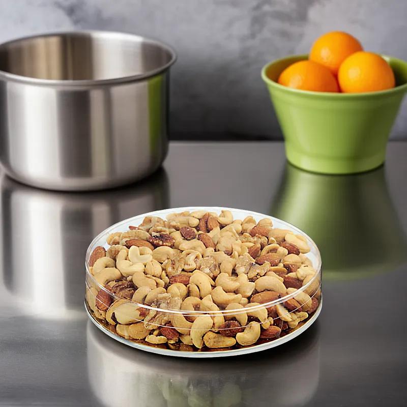 Dessert Container Base With Plastic Lid 7X1.125 IN Metal Round 144/Case