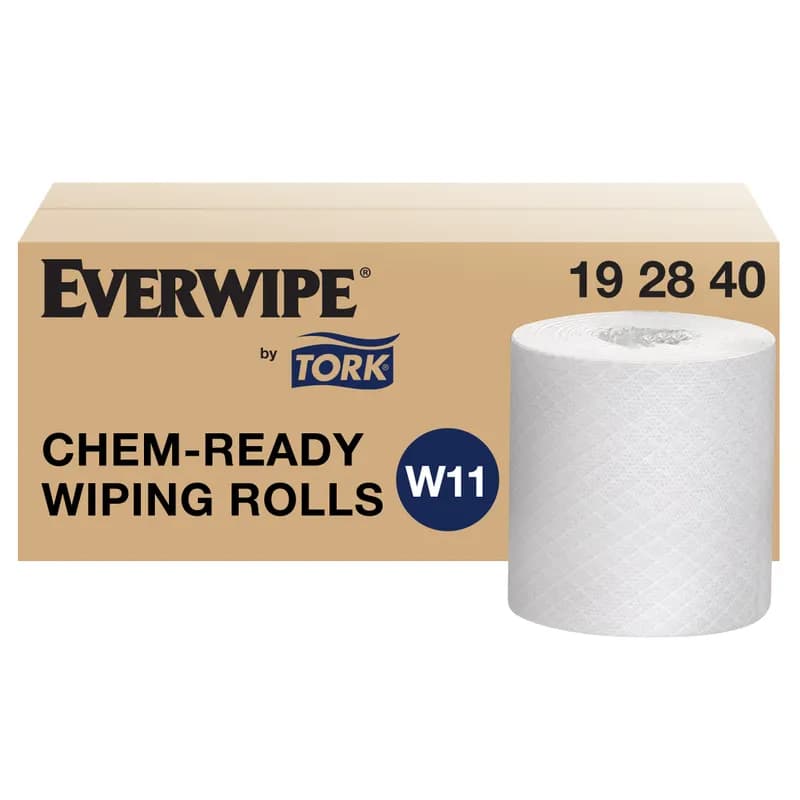 Everwipe® Chem-Ready Cleaning Wipe Refill 12X5.25 IN 180 FT 1 White Embossed Roll 180 Count/Roll 6 Rolls/Case